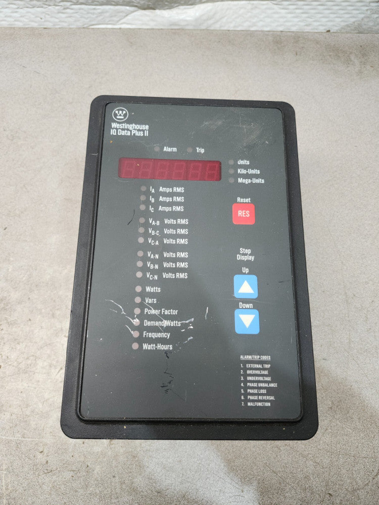 USED Westinghouse IQ Data Plus II Digital Meter 2D78522