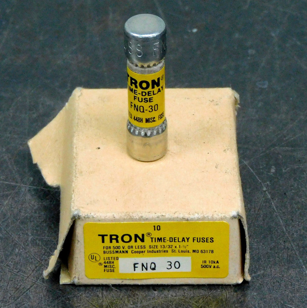 Cooper Bussmann - Fusetron FNQ-30 Dual Element Time Delay Fuse Lot of (10)