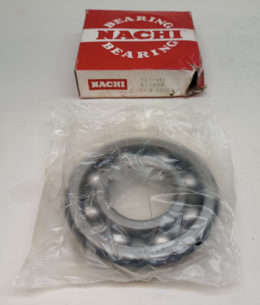 Nachi 6308NR-C3 Ball Bearing Deep Groove 40 x 90 x 23mm 6308NRC3 With Snap Ring
