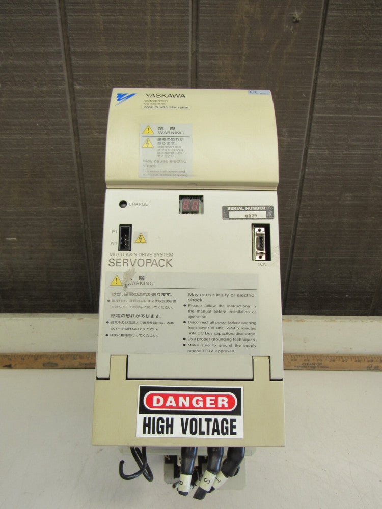 YASKAWA VS-656 MR5 CIMR-MR5A2015 INVERTER 15KW 200V XLNT USED TAKEOUT !! M/OFFER