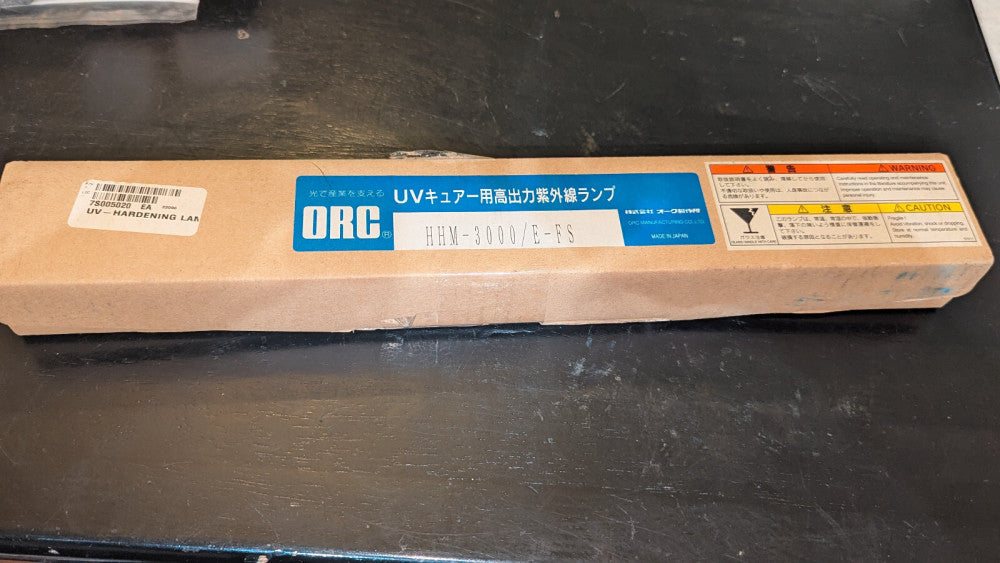 (1) ORC UV Curing Lamp HHM-3000 / E-FS Lamp No JU02 New & Sealed