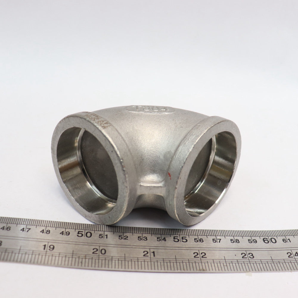 Socket Weld 90-Deg Elbow 304 Cast Stainless Steel #150 1-1/2