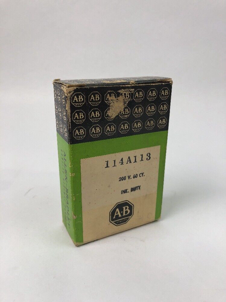 ALLEN BRADLEY 114A113 COIL 208 V 60 CY INT. DUTY NEW IN ORIGINAL BOX