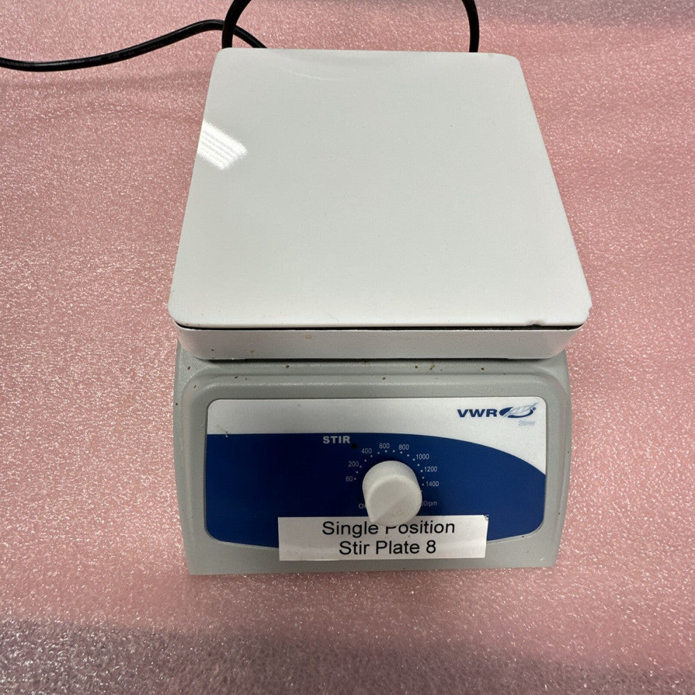 VWR Magnetic Stirrer Plate 7x7 Glass Top 12365-380