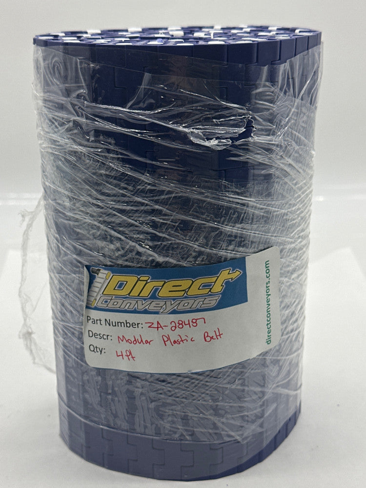 Direct Conveyors ZA-28487 Conveyor Modular Plastic Belt, 4Ft