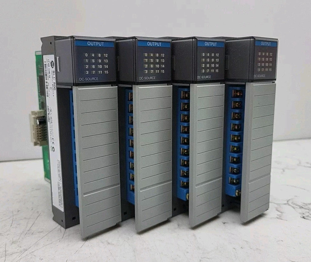 4 Pack Allen Bradley 1746-OB16 SLC 500 Output Module DC 16 Channel Ser D
