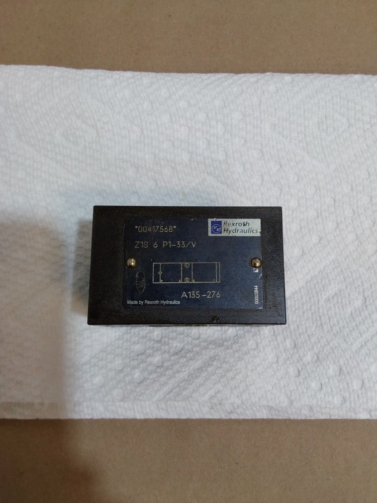 Rexroth 00417568 Z1S 6 P1-33/V P1-33V Hydraulic Check Valve