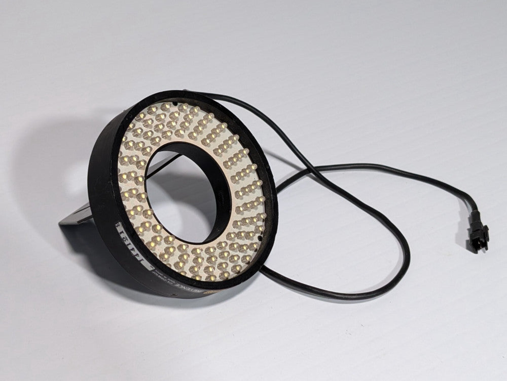 Keyence CA-DRW10F ring light, direct, flat type, white, 12VDC, 7.9W as shown