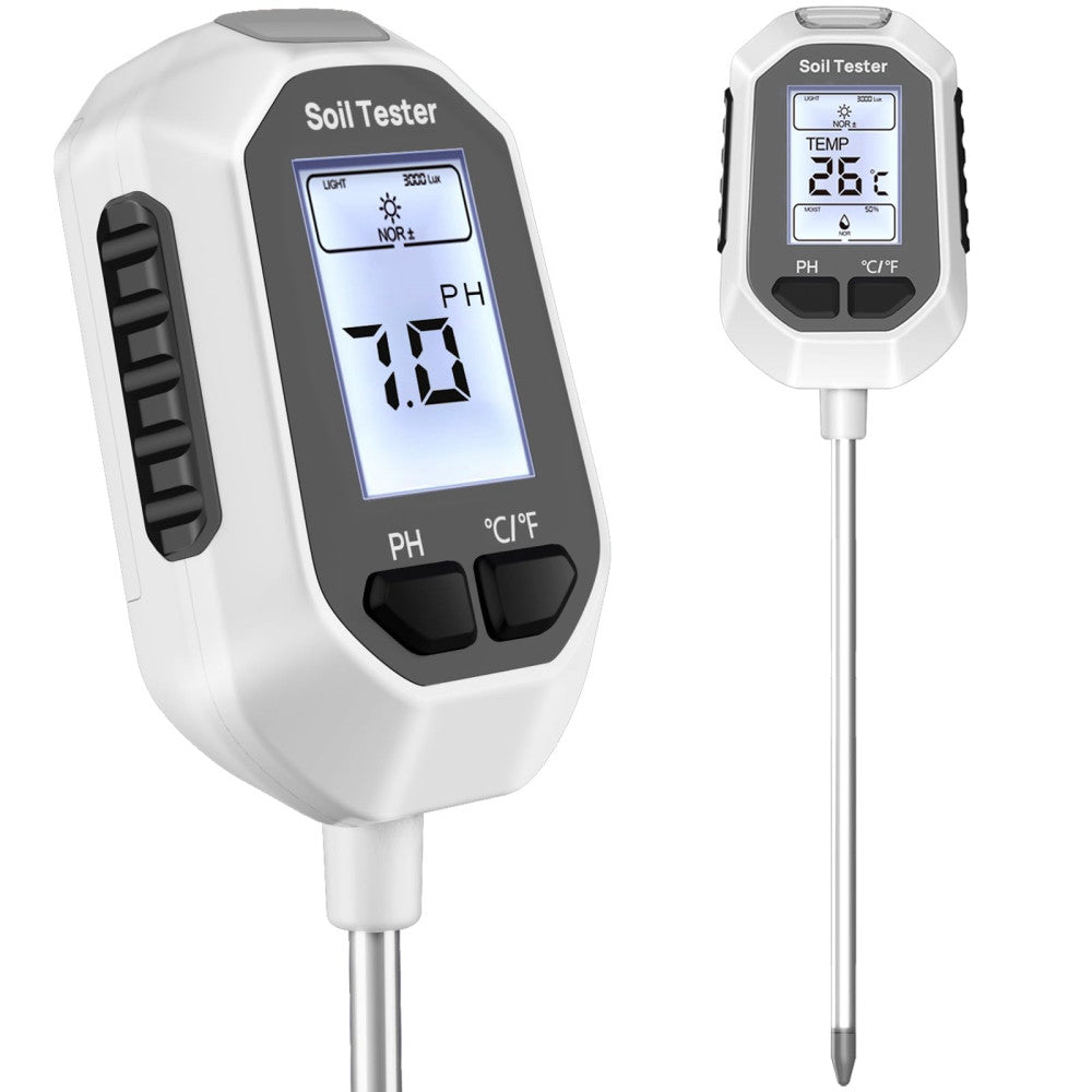 4-in-1 Soil Moisture Meter Digital Plant Temperature/Soil Moisture/PH Meter/S...