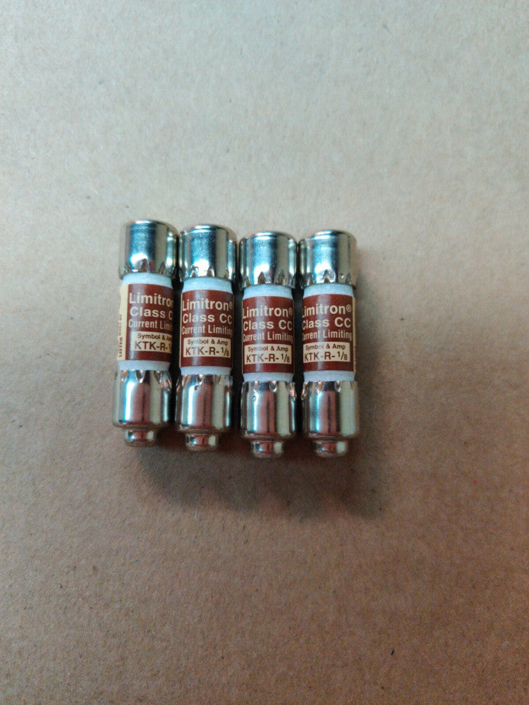 LOT OF 4 BUSS FUSES KTK-R-1/8 NEW
