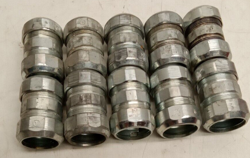 3/4" EMT Compression Coupler (Lot Of 10)
