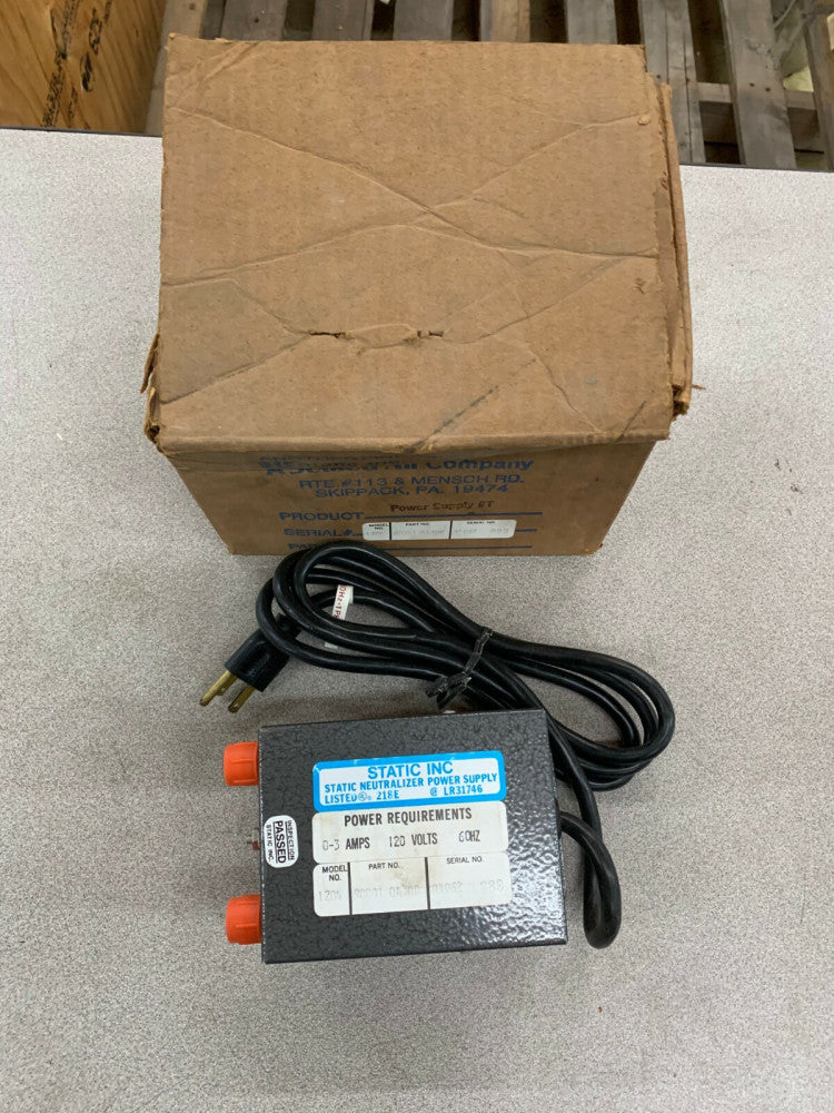 NEW IN BOX STATIC NEUTRALIZER 1204 POWER SUPPLY 90001 04300