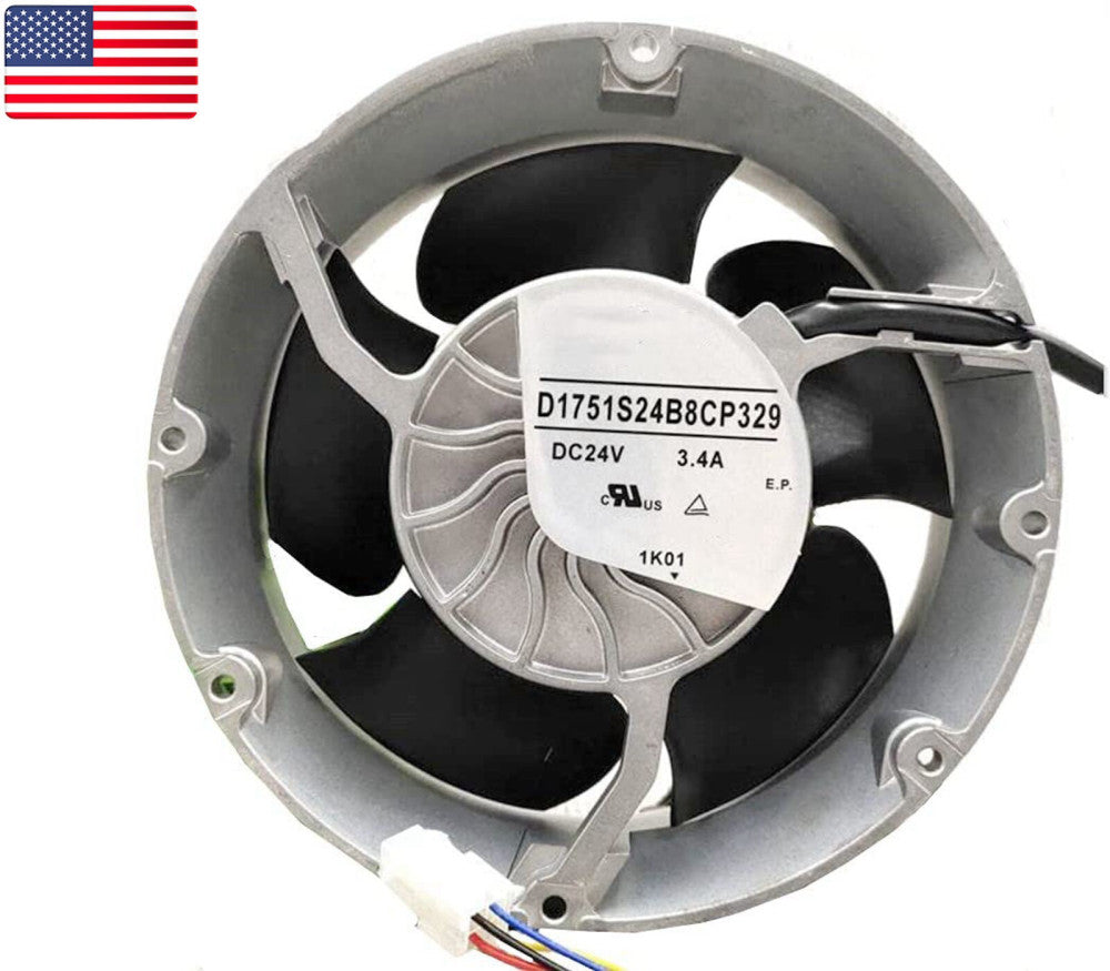 New SERVO D1751S24B8CP329 17251 DC24V 3.4A 4-wire Inverter Cooling Fan - US