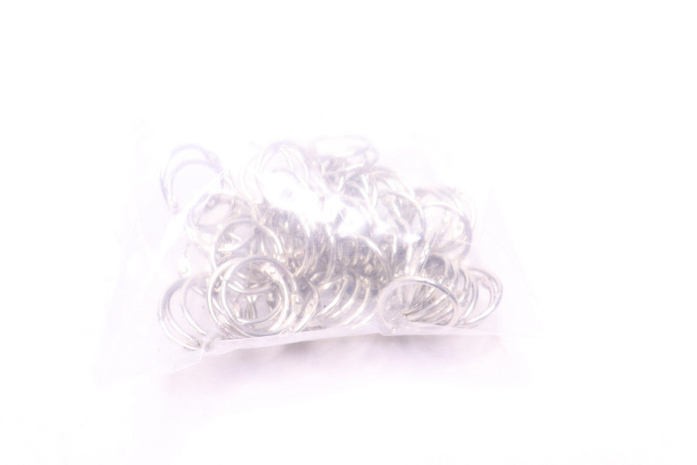 (70-Pk) Charles Leonard Loose Leaf Rings w/ Snap Closure Nickel Plated 1" Dia.