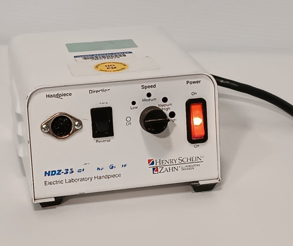 Henry Schein Zahn HDZ-35 Electric Dental Laboratory Handpiece Power Supply, 110V