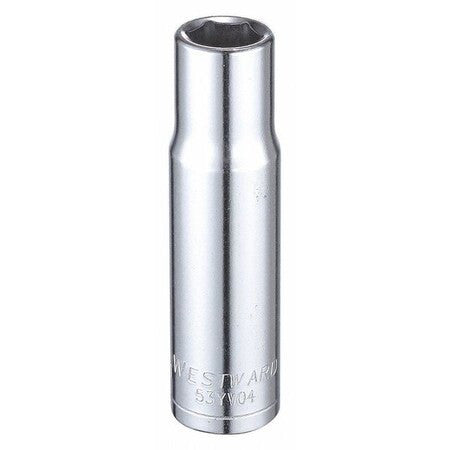 Westward 53Yv04 Westward 1/2 In Drive, 13Mm Hex Metric, Socket, 6 Points,
