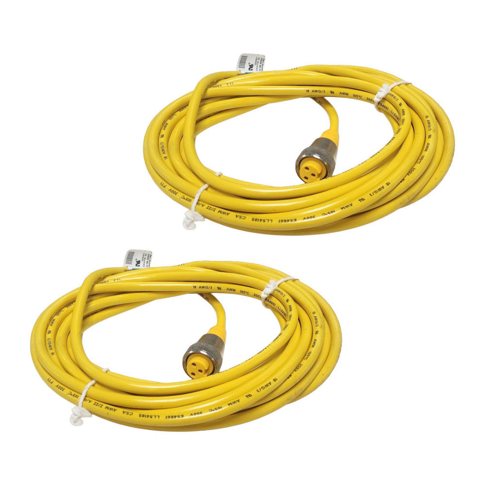 TURCK MINIFEST ACTUATOR SENSOR CABLE ASSEMBLIES RKM 30-6M-U2031 (LOT OF 2) 300 V