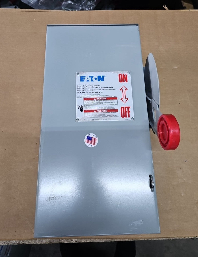 EATON DH261FRK HEAVY DUTY SAFETY SWITCH 30A 600V 2P FUSIBLE NEMA 3R