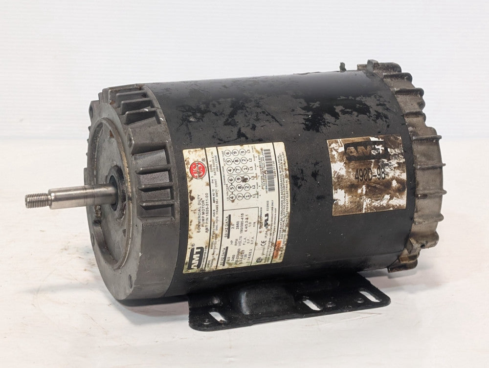 US Motors P63GSU-4980 AMT Commercial Duty Pump Motor, 1626-311-00, 2HP, 3 Phase
