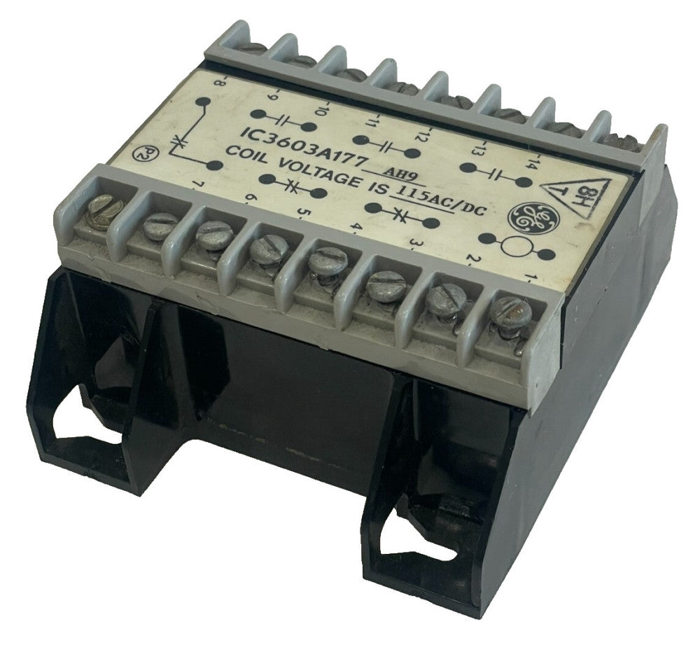 USED GE IC3603A177 AH9 RELAY COIL VOLTAGE 115AC/DC IC3603A177AH9