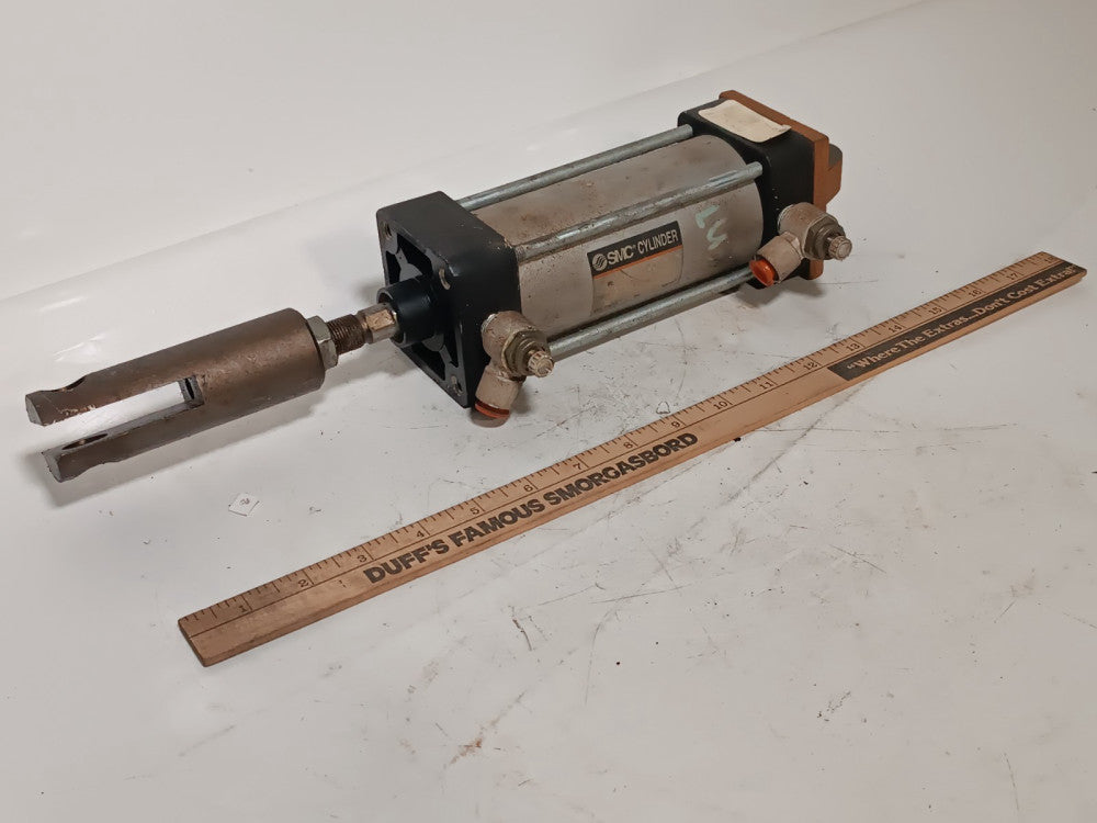 SMC NCDA1C250-0400-X2US Pneumatic Cylinder with Adapter, 250psi Max, 17.5 kgf