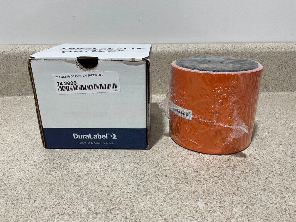 Duralabel T4-2609 DLT 4X140 Orange NEW