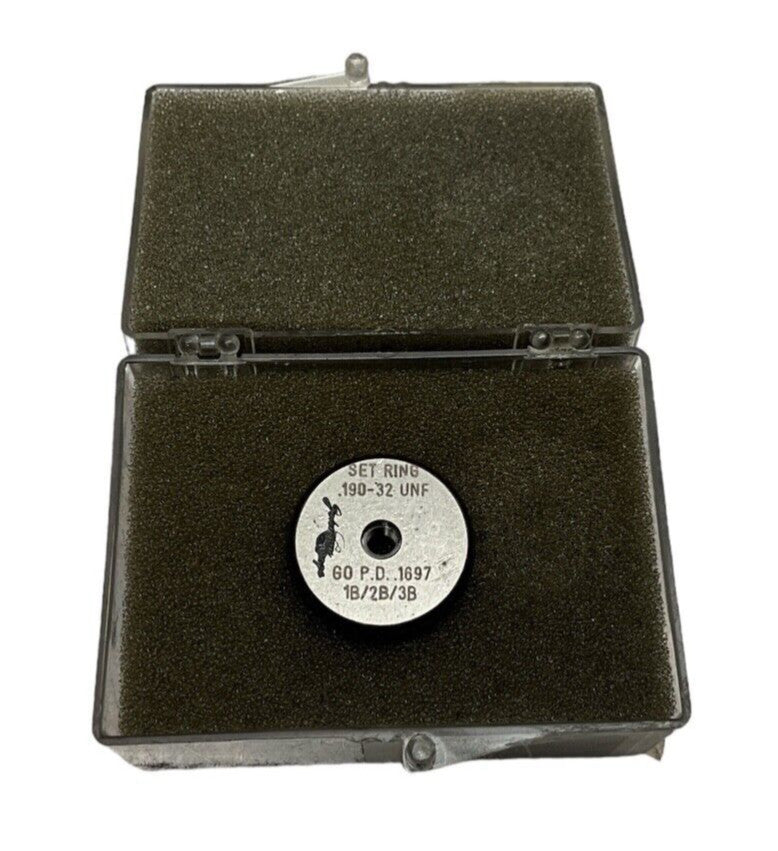 JOHNSON GAGE .190-32 UNF .1697 SET RING