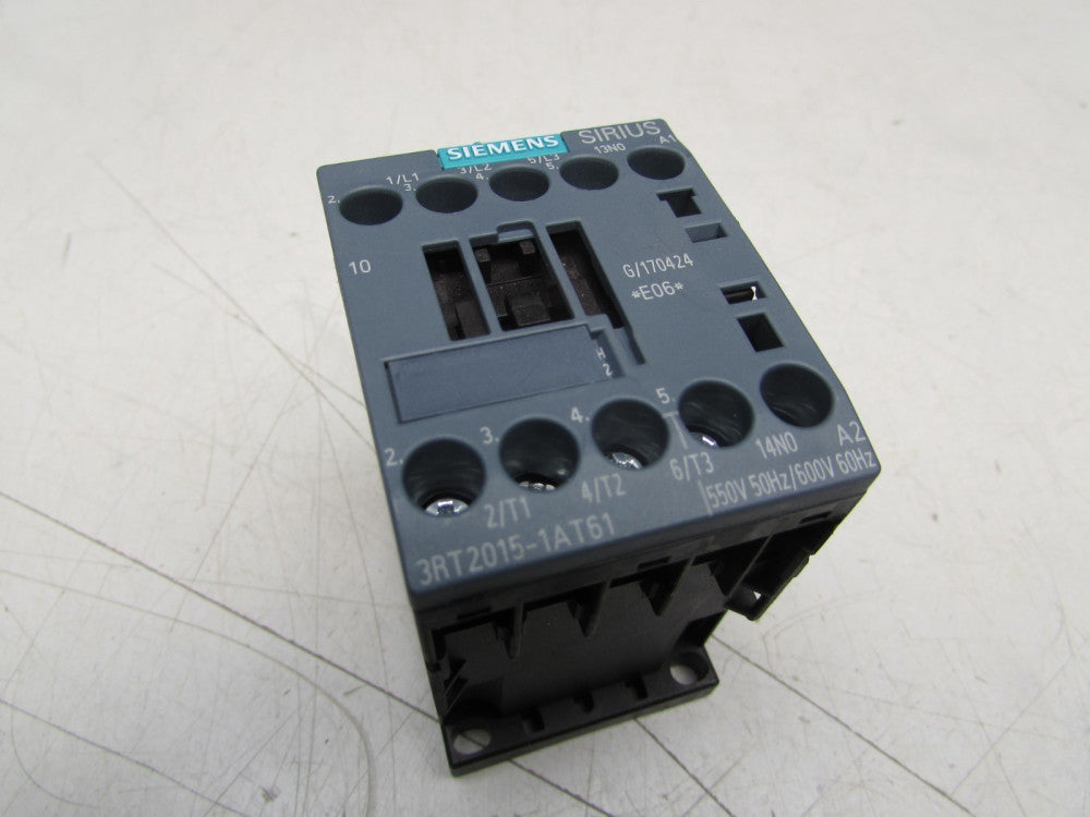 SIEMENS SIRIUS 3RT2017-1AT61 CONTACTOR 550/600V 20A EXCELLENT TAKEOUT MAKE OFFER