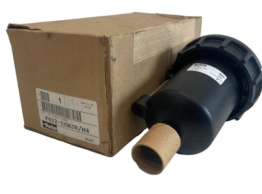 NEW PARKER F602-06WJR/M4 3/4" AUTO DRAIN FILTER F60206WJRM4