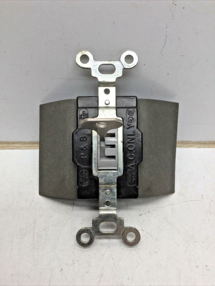 Pass & Seymour 3 Position Locking Switch, 15A 120-277V, Grey, Key Switch