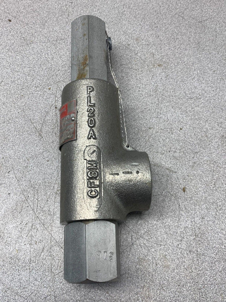 NEW HYDROSEAL 9/16" ORFICE INLET SIZE 1/2-FE RELIEF VALVE 100 PSIG. 2CXV-30
