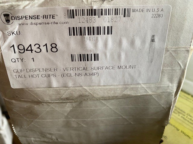 Vertical Surface Mount- Tall Hot Cups- ECL-NS-A34P (NEW)