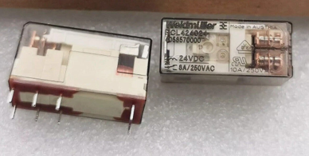 One Brand New WEIDMÜLLER RCL424024 4058570000 Double Contact Relay 8 A