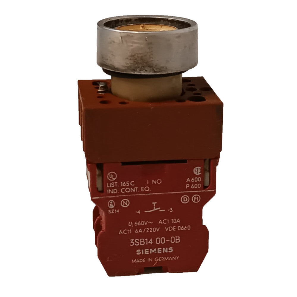 Siemens 3SB14-00-0B switch element, 10A, 220VAC, A600 P600, Made in Germany