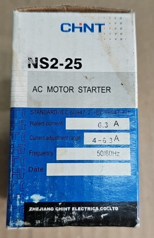 CHINT AC motor starter NS2-25 4 - 6.3 A