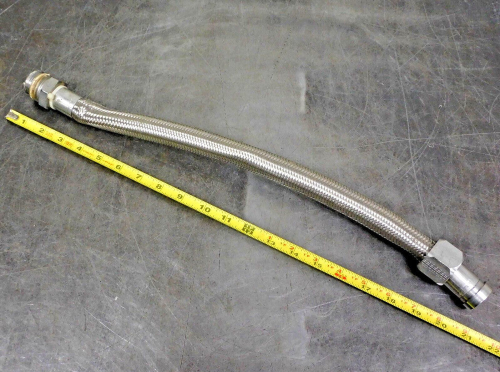 Swagelok 316 Series Flexible Metal Stainless Steel Hose 1 in. NPT 21 in. Length