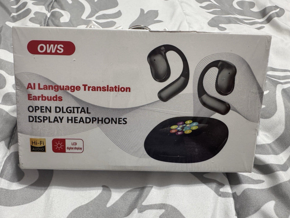 AI Language Translator Earbuds 144 OWS Touchscreen HD Sound