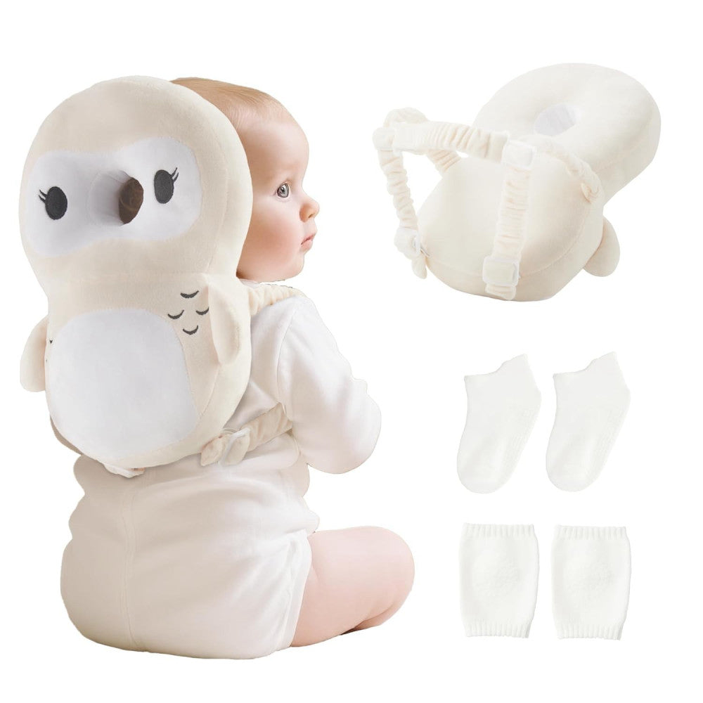 Fortella Baby Head Protector Backpack with Socks and Knee Pads - Adjustable S...