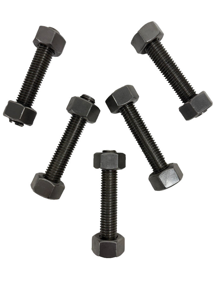 5/8"-11X 3 1/2" GRADE B7 FULL THREAD STUD BOLT W/ GRADE 2H HEX NUTS *LOT OF 5*
