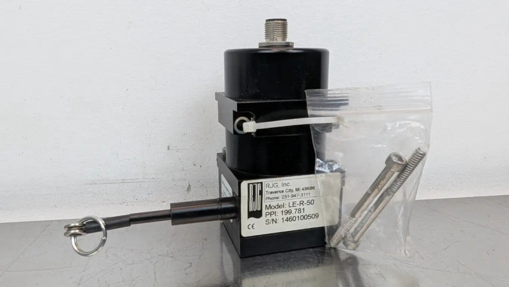 RJG LE-R-50 Stroke/Velocity Sensor 199.781 Rev A 12VDC 65mA