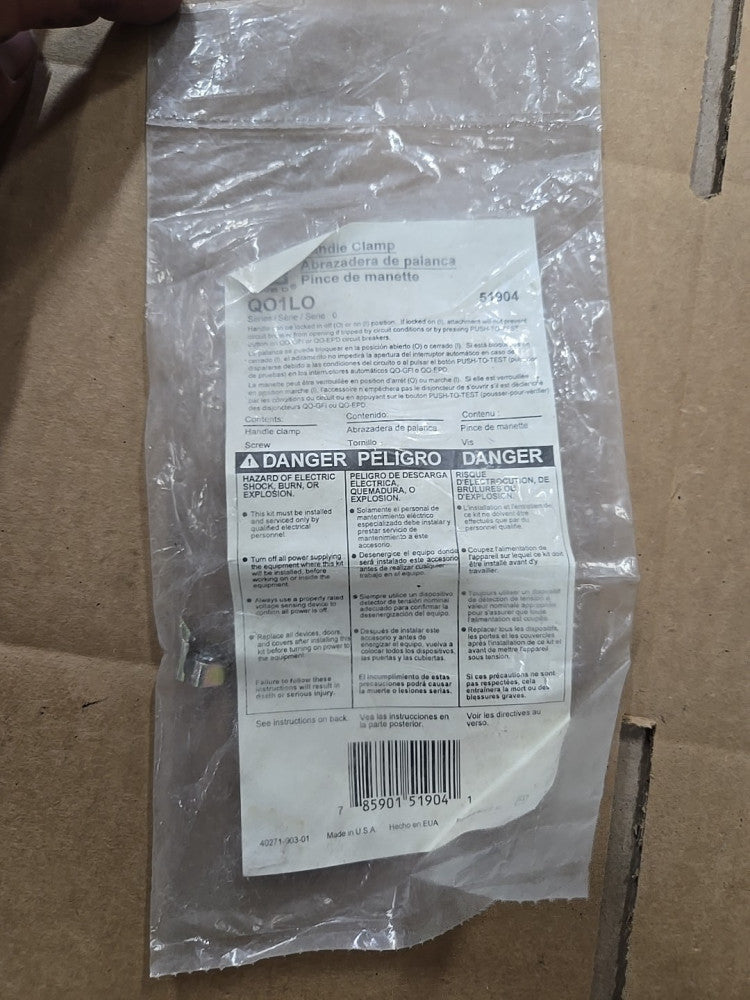 New Square D QO1LO Handle Clamps To Lock Out Single Pole QO Breaker