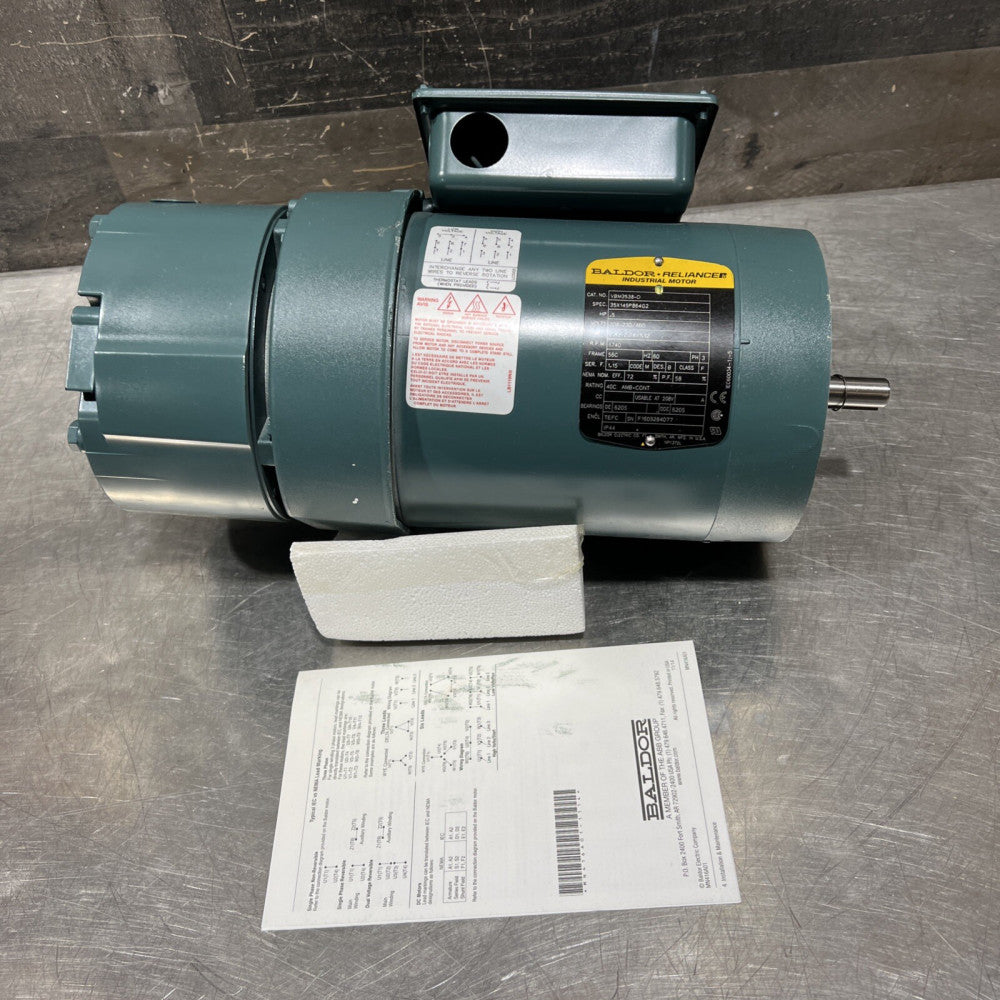 BALDOR Motor Model VBM3538-D 208-230/460V 2.42-2.24/1.12A Nos Surplus