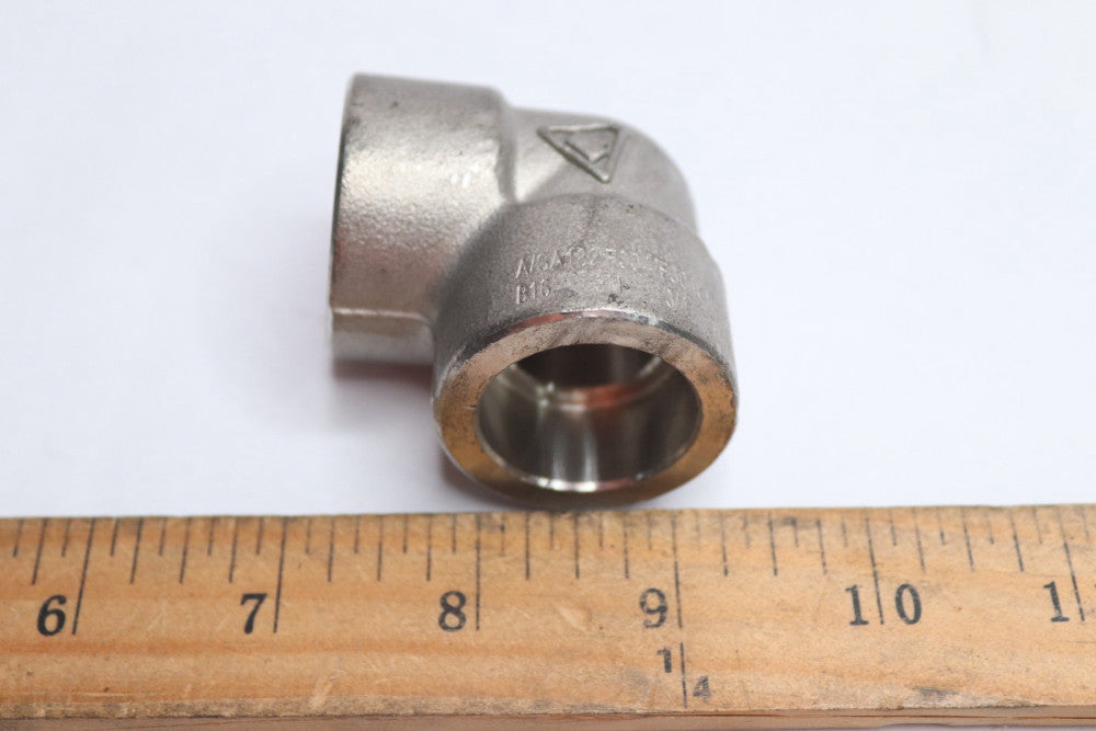 Stainless Steel 90 Degree Socket Welded Elbow End Style 3M 3/4" SW3401D-12