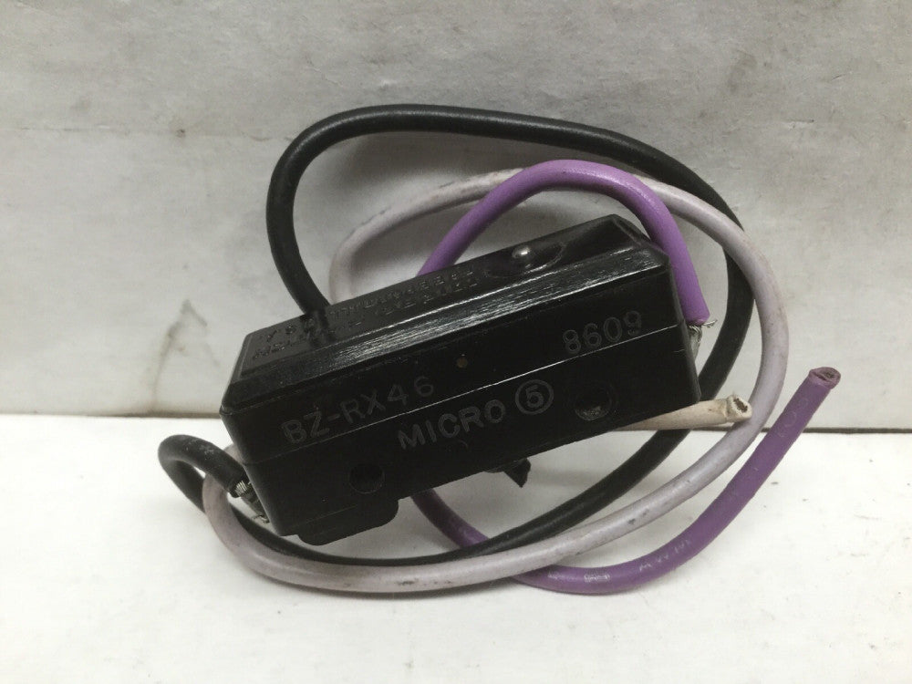 MICRO SWITCH BZ-RX46 Manual Reset, 15A 125, 250 or 480 VAC (Lot Of 2)