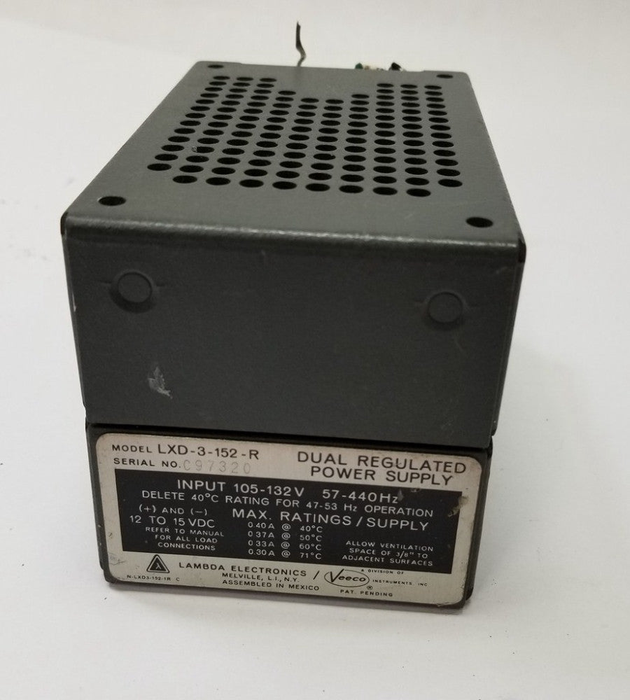 Lambda Lxd-3-152-r Dual Regulated Power Supply 105-132v/12-15v Dc