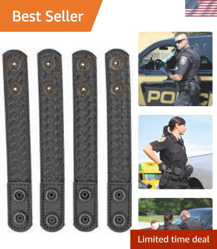 AccuMold Elite Hidden Snap Belt Keepers - Pack of 4 Fits 2.25 Inch Duty Belts