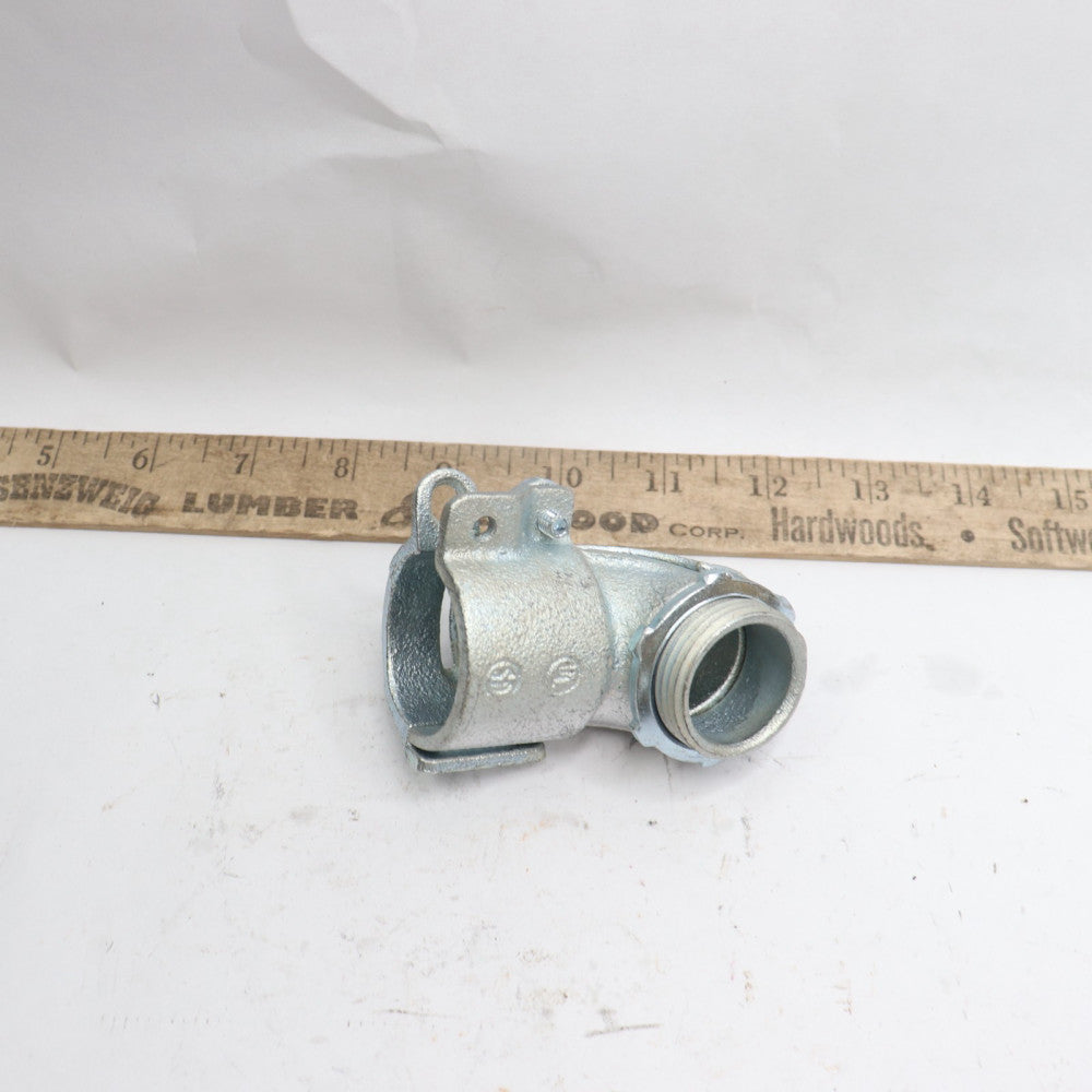 90 Degree Flexible Electrical Conduit Connector 1"