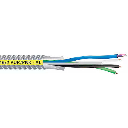 Southwire 59224001 Metal Clad Building Cable, Mc, 12 Awg, 2C With Ground C,