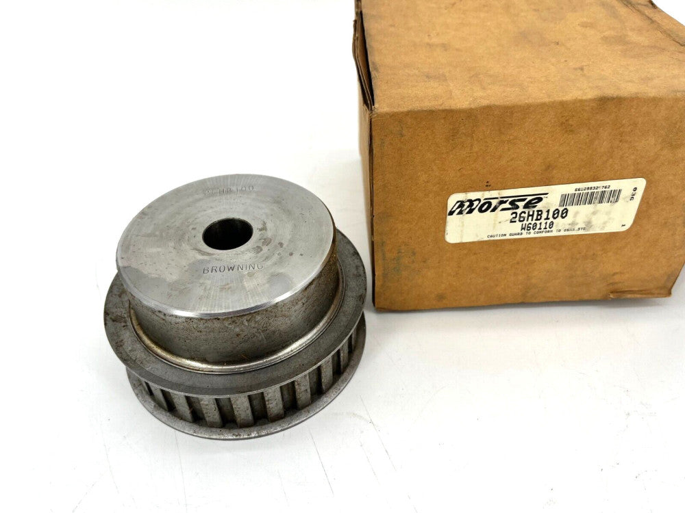 New Morse Browning 26HB100 Timing Belt Pulley 1/2" Pitch 1" Belt Width 26-Tooth