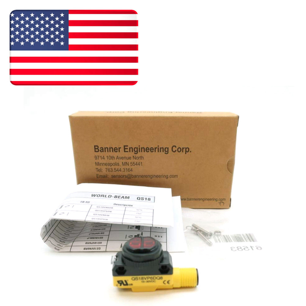 NEW Photoelectric Sensor For BANNER QS18VP6DQ8 10-30 VDC 4-Pin 450mm - US Stock